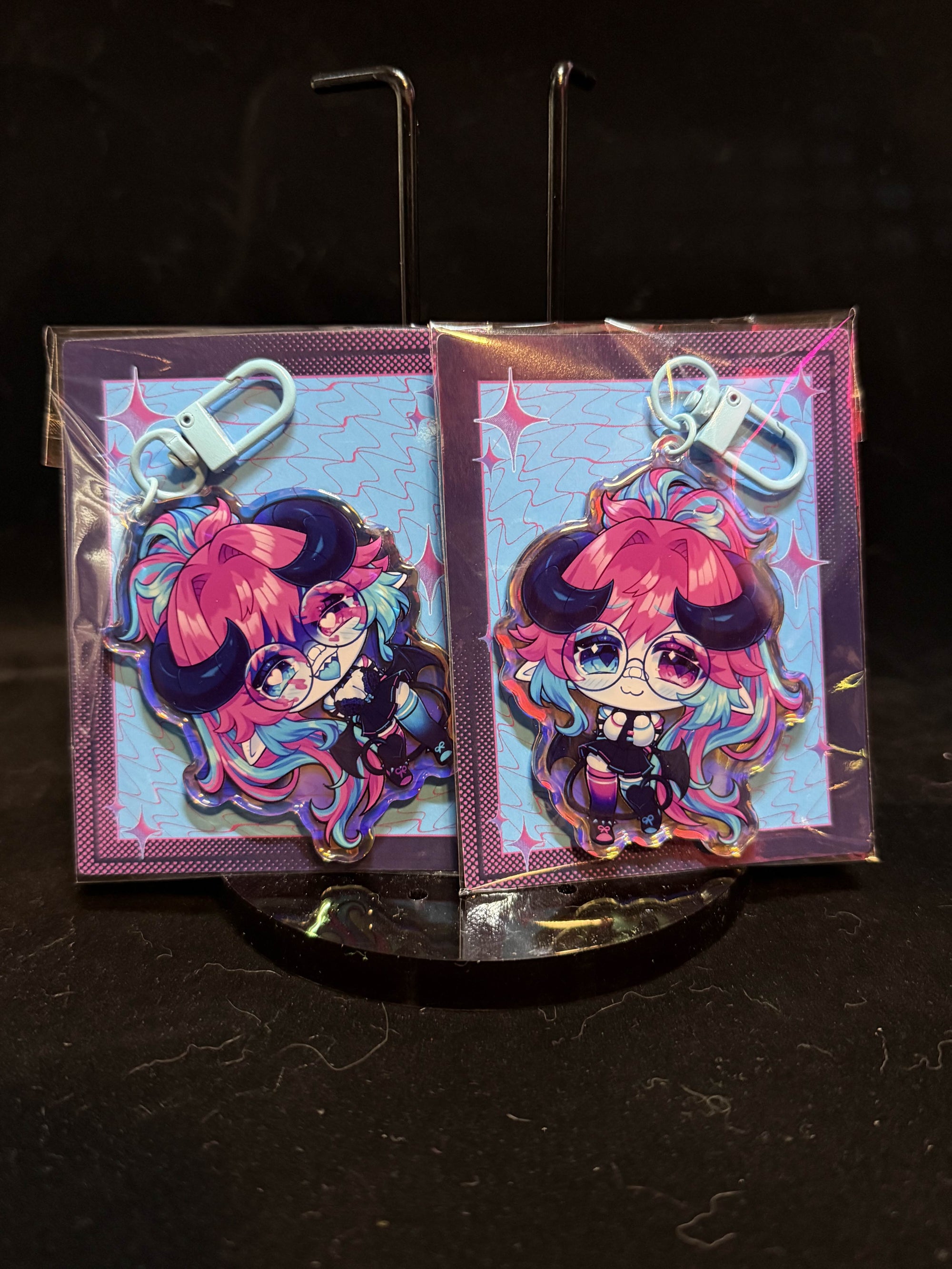 3" SCHOOLGIRL FREAM ✦ RAINBOW ACRYLIC KEYCHAIN